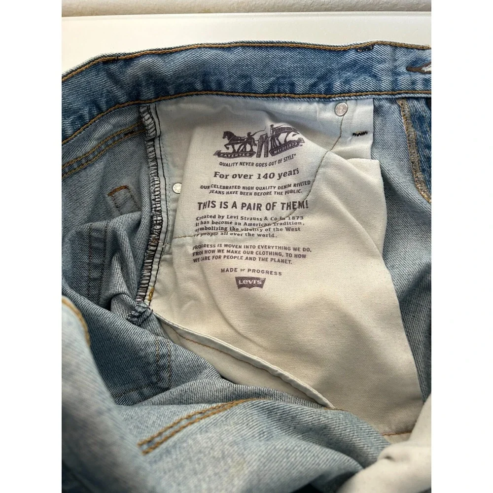 90's Levis 505 Denim Jeans Straight Leg Red Tab Five Pocket Blue Size 36 x 28.5